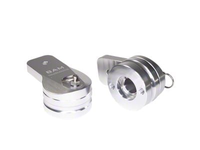 Bad Ass Mounts 360-Degree Swivel Light Mounts; Red/Silver (Universal; Some Adaptation May Be Required)