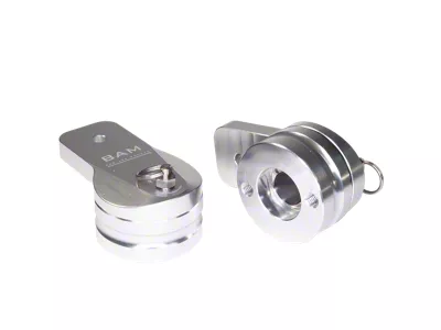 Bad Ass Mounts 360-Degree Swivel Light Mounts; Red/Silver (Universal; Some Adaptation May Be Required)