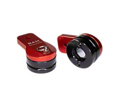 Bad Ass Mounts 360-Degree Swivel Light Mounts; Red/Black (Universal; Some Adaptation May Be Required)