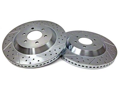 Baer BIG Claw Performance Drilled and Slotted 6-Lug Rotors; Front Pair (04-08 2WD/4WD F-150)