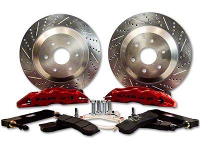 Baer Extreme Front Big Brake Kit; Silver Calipers (07-18 Sierra 1500)