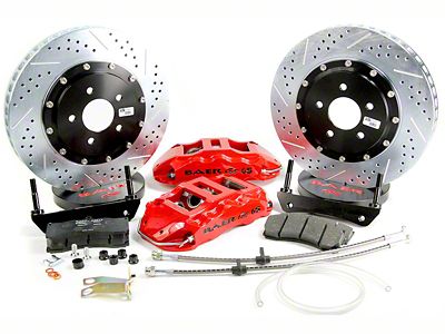 Baer Extreme+ Front Big Brake Kit; Black Calipers (02-18 RAM 1500, Excluding SRT-10 & Mega Cab)