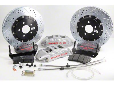 Baer Extreme+ Front Big Brake Kit; Silver Calipers (97-03 F-150)