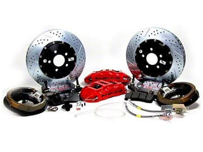 Baer Extreme+ Rear Big Brake Kit with 2-Piece Rotors; Black Calipers (04-13 F-150)