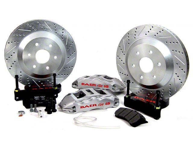 Baer Extreme Front Big Brake Kit; Silver Calipers (09-13 F-150)