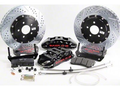 Baer Extreme+ Front Big Brake Kit with 15-Inch Rotors; Black Calipers (09-18 F-150)
