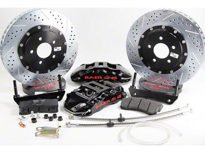 Baer Extreme+ Front Big Brake Kit with 2-Piece Rotors; Black Calipers (09-13 F-150)