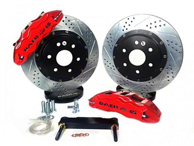 Baer Extreme+ Front Big Brake Kit with 15-Inch Rotors; Red Calipers (09-18 F-150)