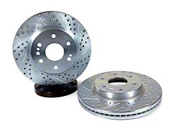 Baer Claw Performance Drilled and Slotted 6-Lug Rotors; Front Pair (19-26 Sierra 1500)