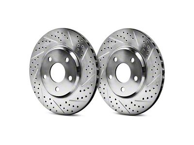 Baer EradiSpeed1 Drilled and Slotted 6-Lug Rotors; Front Pair (05-13 4WD Silverado 1500; 05-18 2WD Silverado 1500)