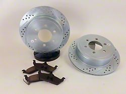 Baer Claw Drilled and Slotted Brake Rotor and Pad Kit; Rear (10-11 F-150)