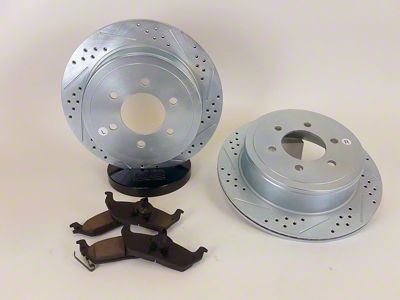 Baer Claw Drilled and Slotted Brake Rotor and Pad Kit; Rear (10-11 F-150)