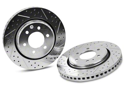 Baer Sport Drilled and Slotted 6-Lug Rotors; Front Pair (10-20 2WD/4WD F-150)