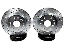 Baer Claw Performance Drilled and Slotted 6-Lug Rotors; Front Pair (07-18 Sierra 1500)