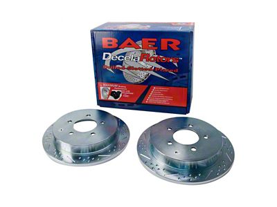 Baer Sport Drilled and Slotted 5-Lug Rotors; Rear Pair (Late 00-03 F-150 w/ Rear Disc Brakes; 99-03 F-150 Lightning)