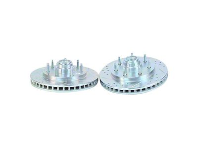 Baer Claw Performance Drilled and Slotted 7-Lug Rotors; Front Pair (04-08 F-150)