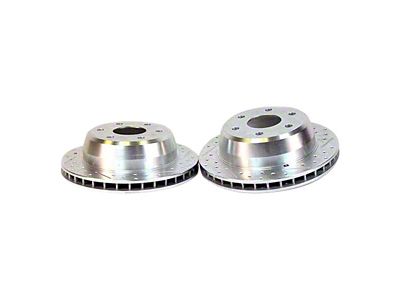 Baer Claw Performance Drilled and Slotted 6-Lug Rotors; Rear Pair (01-06 Silverado 1500 w/ Dual Piston Rear Calipers)