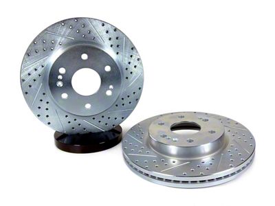 Baer Claw Performance Drilled and Slotted 6-Lug Rotors; Front Pair (21-25 Tahoe, Excluding Police)