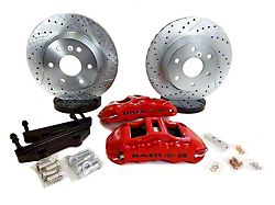 Baer Extreme Rear Big Brake Kit with 14-Inch Rotors; Hugger Orange Calipers (07-25 Yukon)