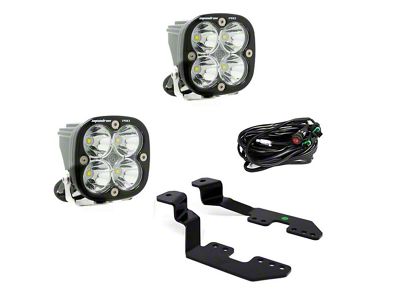 Baja Designs Squadron Pro LED Lights with A-Pillar Mounting Brackets (15-19 Colorado)