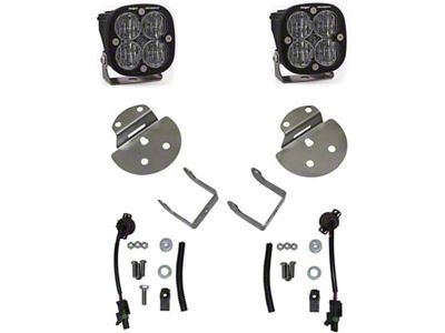 Baja Designs Squadron SAE LED Fog Light Pocket Kit; Clear (15-19 Colorado)