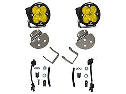 Baja Designs Squadron Sport LED Fog Light Pocket Kit; Amber (15-19 Colorado)
