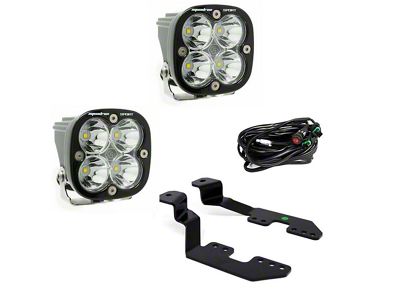 Baja Designs Squadron Sport LED Lights with A-Pillar Mounting Brackets (15-19 Colorado)