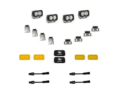 Baja Designs S2 Pro Dual LED Fog Light Pocket Kit; Clear (21-25 F-150 Raptor)
