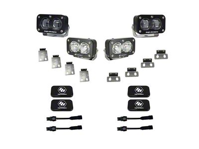 Baja Designs S2 SAE Sport Fog Pocket Kit; Clear (21-25 F-150 Raptor)