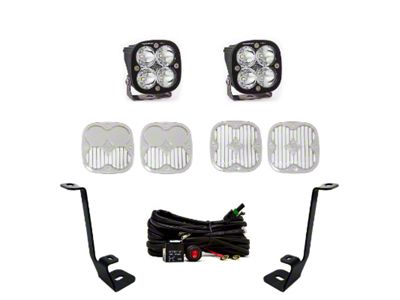 Baja Designs Squadron Pro LED Lights with A-Pillar Mounting Brackets (21-25 F-150)