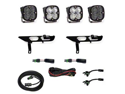 Baja Designs Squadron SAE/Pro LED Fog Light Pocket Kit; Clear (21-23 F-150 w/ Factory LED Fog Lights)