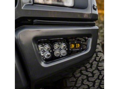 Baja Designs Squadron/S2 SAE Pro LED Fog Light Pocket Kit; Amber (17-20 F-150 Raptor)
