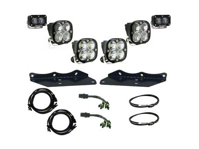 Baja Designs Squadron/S2 SAE Pro LED Fog Light Pocket Kit; Clear (17-20 F-150 Raptor)