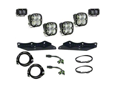 Baja Designs Squadron/S2 SAE Sportsman LED Fog Light Pocket Kit; Clear (17-20 F-150 Raptor)