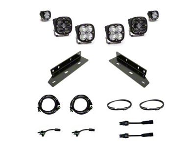 Baja Designs Squadron SAE/S1 LED Fog Light Pocket Kit; Clear (21-25 F-150 Raptor)