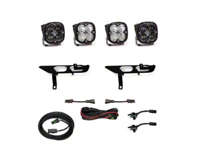 Baja Designs Squadron SAE/Sport LED Fog Light Pocket Kit; Clear (21-23 F-150 w/ Factory Halogen Fog Lights)