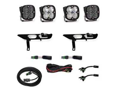 Baja Designs Squadron SAE/Sport LED Fog Light Pocket Kit; Clear (21-23 F-150 w/ Factory LED Fog Lights)