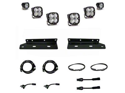 Baja Designs Squadron Unlimited/S1 LED Fog Light Pocket Kit; Clear (21-25 F-150 Raptor)