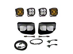 Baja Designs Squadron SAE/Sport Dual LED Fog Light Pocket Kit; Amber and Clear (20-22 F-350 Super Duty w/ Upfitter Switch)