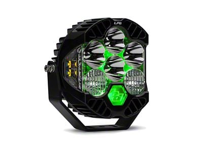 Baja Designs LP6 Pro LED Auxiliary Light Pod with Green Backlight; Spot Beam; Clear (Universal; Some Adaptation May Be Required)