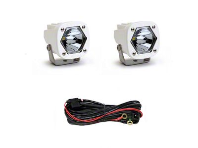 Baja Designs S1 White LED Auxiliary Light Pod; Spot Beam; Clear (Universal; Some Adaptation May Be Required)
