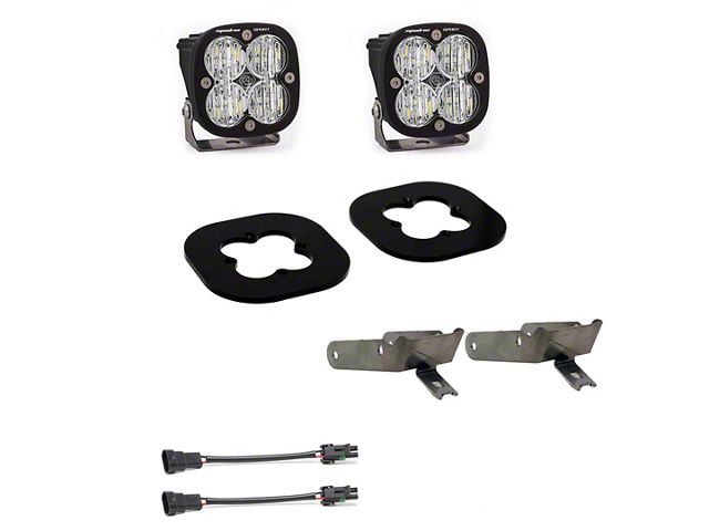 Baja Designs Squadron Pro LED Fog Light Pocket Kit; Clear (11-16 F-350 Super Duty)