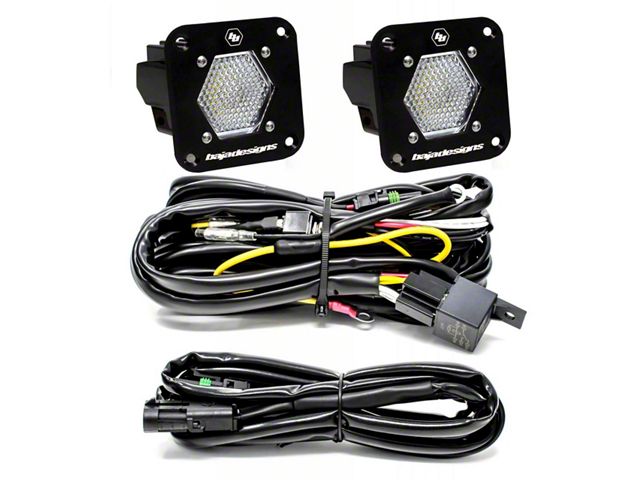 Baja Designs S1 Flush Mount Reverse Light Kit; Wide Cornering Beam (Universal; Some Adaptation May Be Required)
