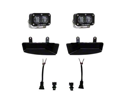 Baja Designs S2 SAE LED Fog Light Pocket Kit; Clear (19-24 Ram 2500)