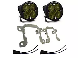Baja Designs Squadron SAE LED Fog Light Pocket Kit; Amber (19-24 RAM 2500 Big Horn)