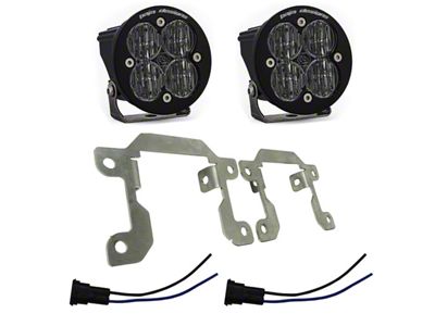 Baja Designs Squadron SAE LED Fog Light Pocket Kit; Clear (19-24 RAM 3500 Big Horn)