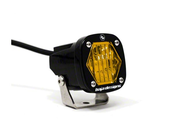 Baja Designs S1 LED Auxiliary Light Pod; Wide Cornering Beam; Amber (Universal; Some Adaptation May Be Required)