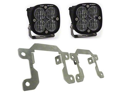 Baja Designs Squadron SAE LED Fog Light Pocket Kit; Clear (19-23 Ranger)