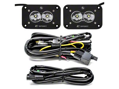 Baja Designs S2 Sport Flush Mount LED Light Backup Kit; Flood Beam (Universal; Some Adaptation May Be Required)