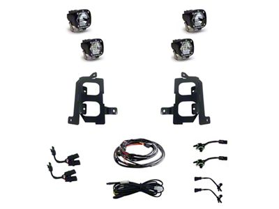 Baja Designs S1 Dual LED Fog Light Pocket Kit; Clear (19-24 Sierra 1500)